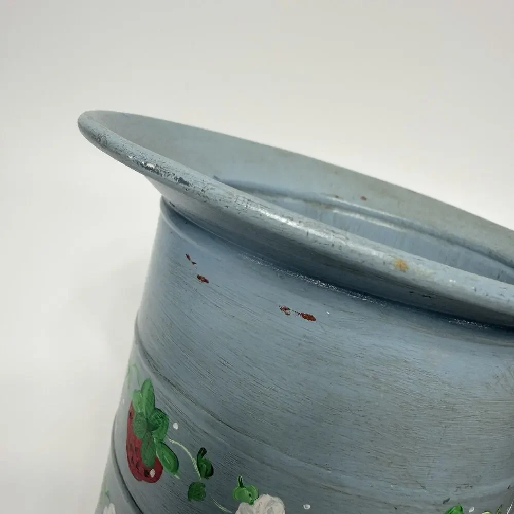 Handmade handpainted blue